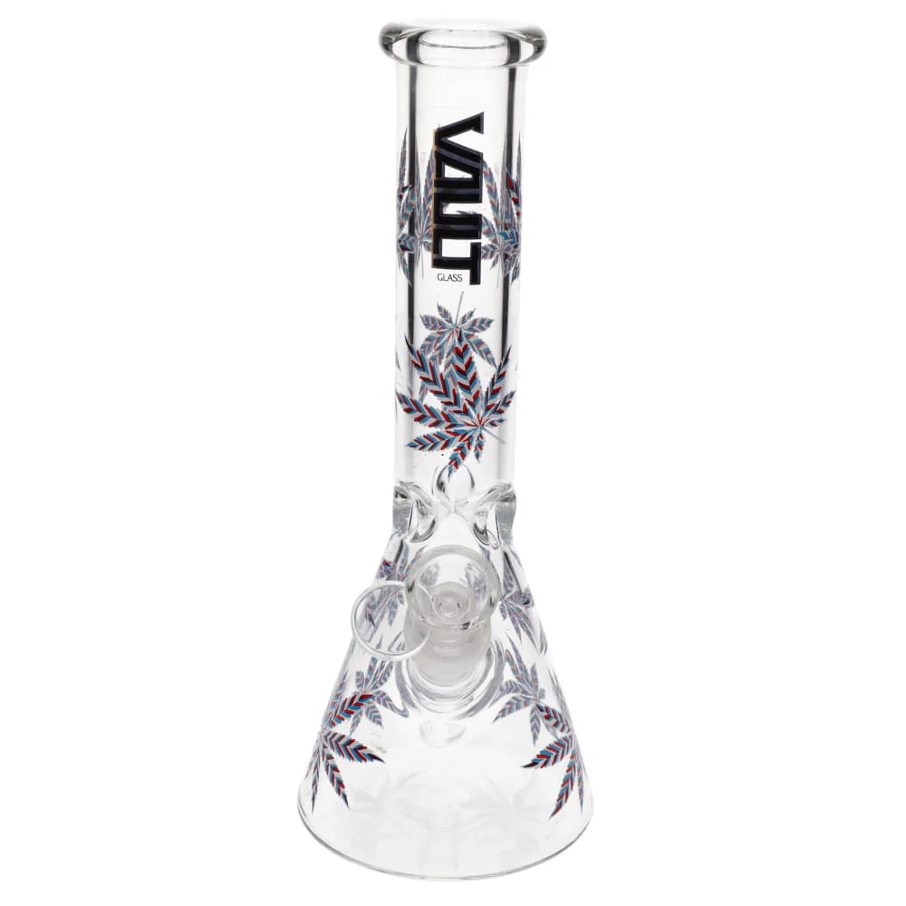 Vault Glass Pot Leaf Decal Beaker - 10" - Image 2