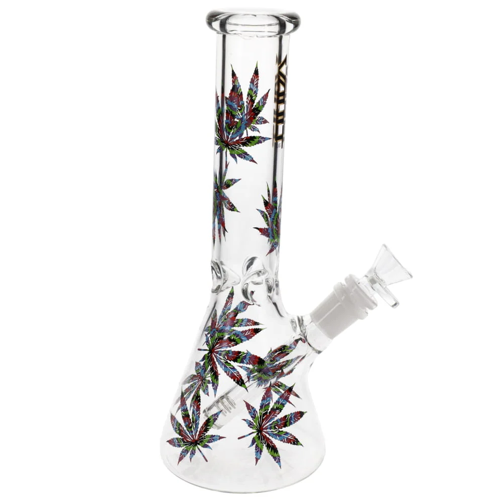 Vault Glass Pot Leaf Decal Beaker - 10" - Image 5