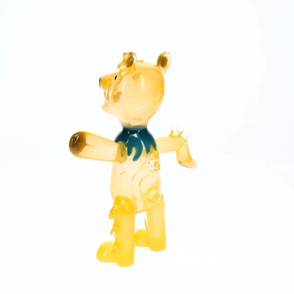 Addison Hanna Glass Dancing Bear - Yellow - Image 2