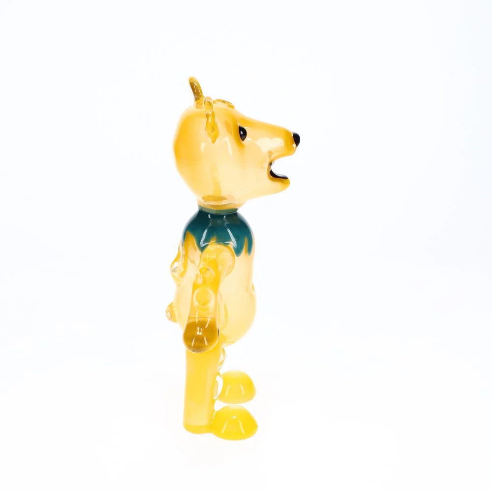 Addison Hanna Glass Dancing Bear - Yellow - Image 3