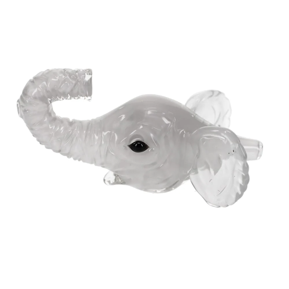 Addison Hanna Glass Elephant Head Spoon 2 - Image 4