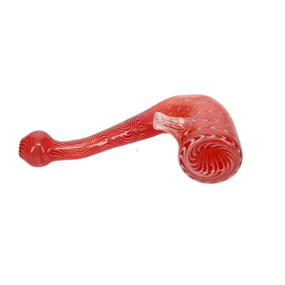 Addison Hanna Glass Red & White Sherlock 1 - Image 2