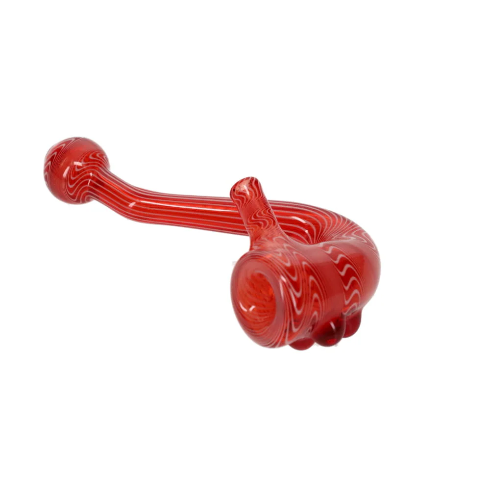 Addison Hanna Glass Red & White Sherlock 2 - Image 2
