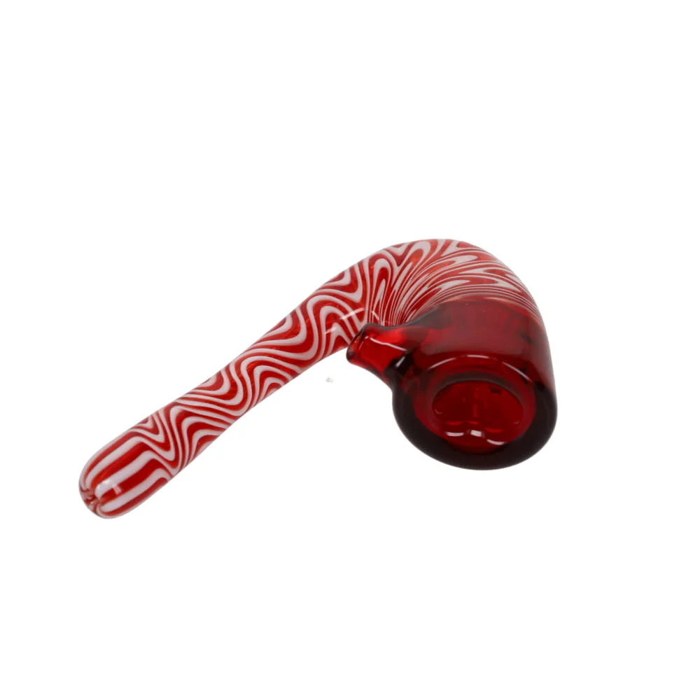 Addison Hanna Glass Red & White Sherlock 3 - Image 3