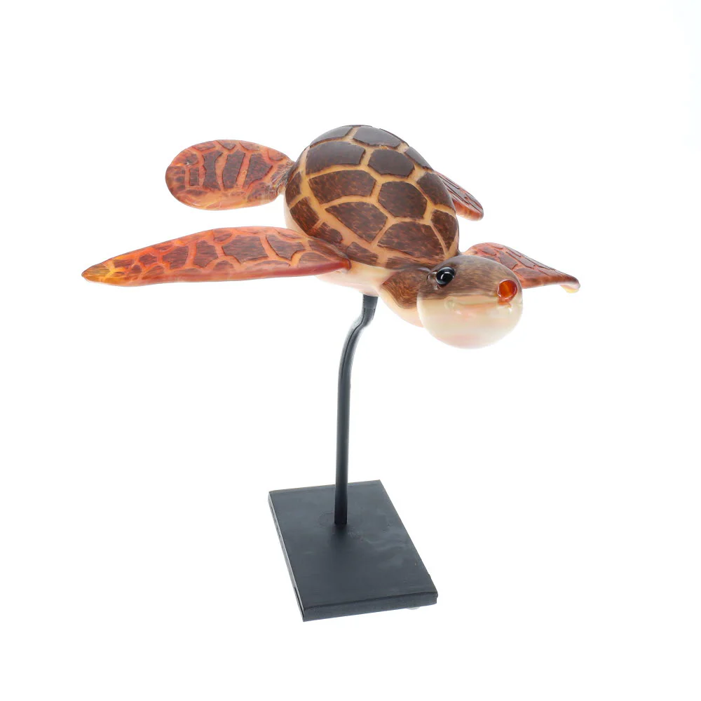 Addison Hanna Glass Sea Turtle Bubbler - Image 4
