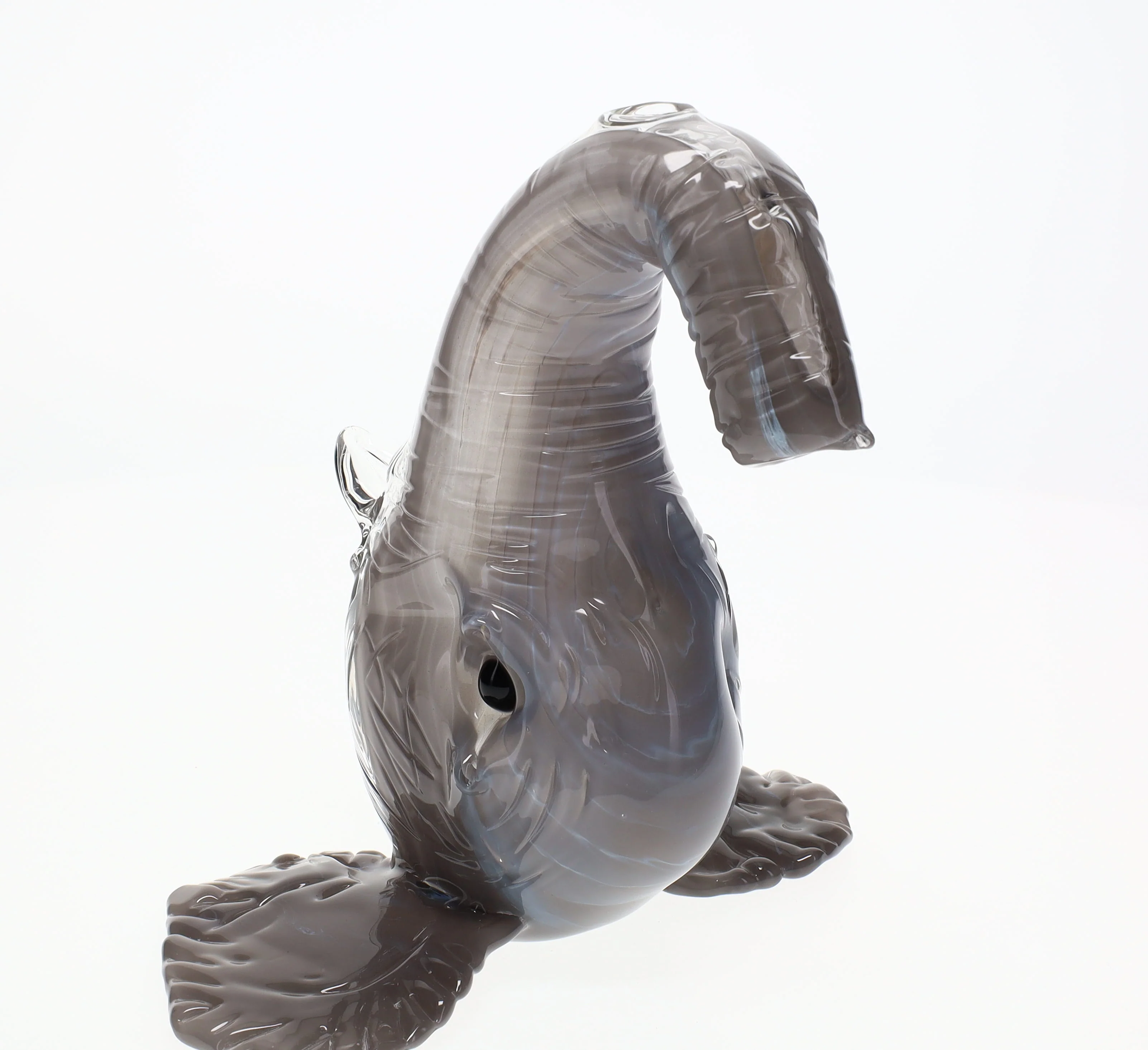 Addison Hanna Glass Elephant with Tusks - Image 4