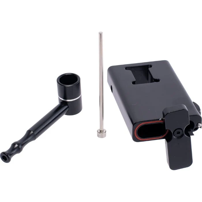 Aluminum Dugout with Pipe & Poker - Black - Image 2
