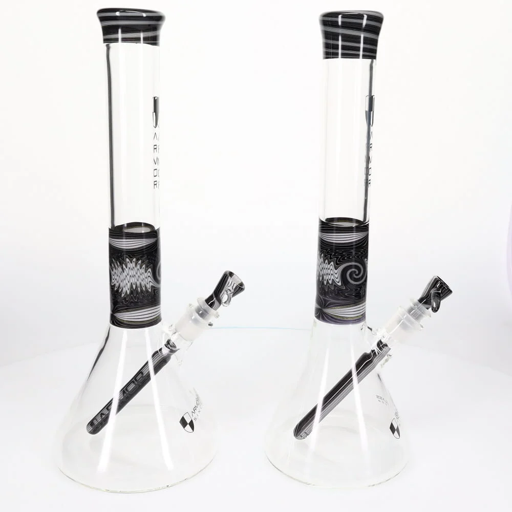 Armor Glass Black & White Wig Wag 45mm Beaker - Image 4