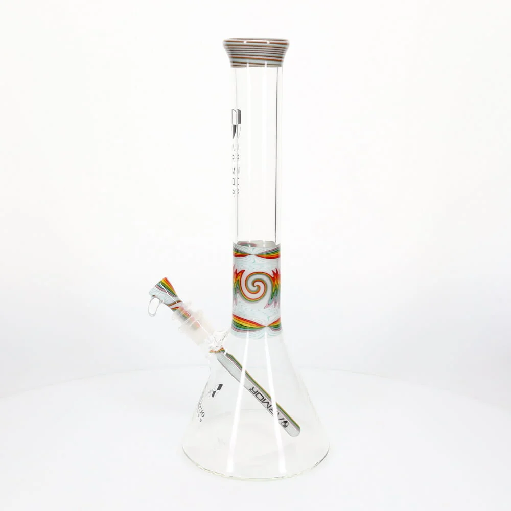 Armor Glass Rainbow & White Wig Wag 45mm Beaker - Image 2