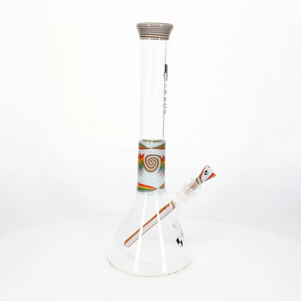 Armor Glass Rainbow & White Wig Wag 45mm Beaker - Image 4