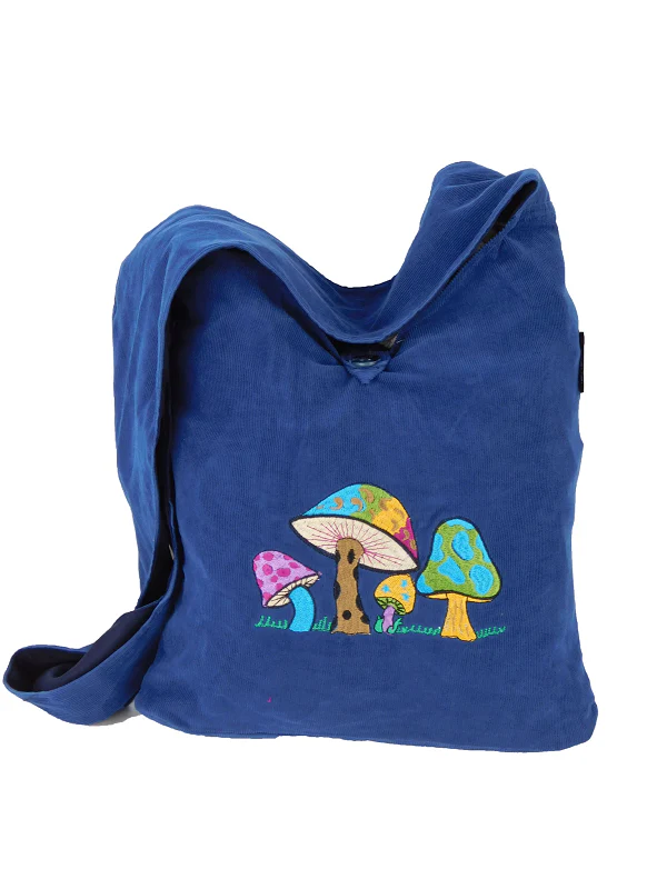 Ixchel Erika Bag in Corduroy with Mushroom Embroidery SALE
