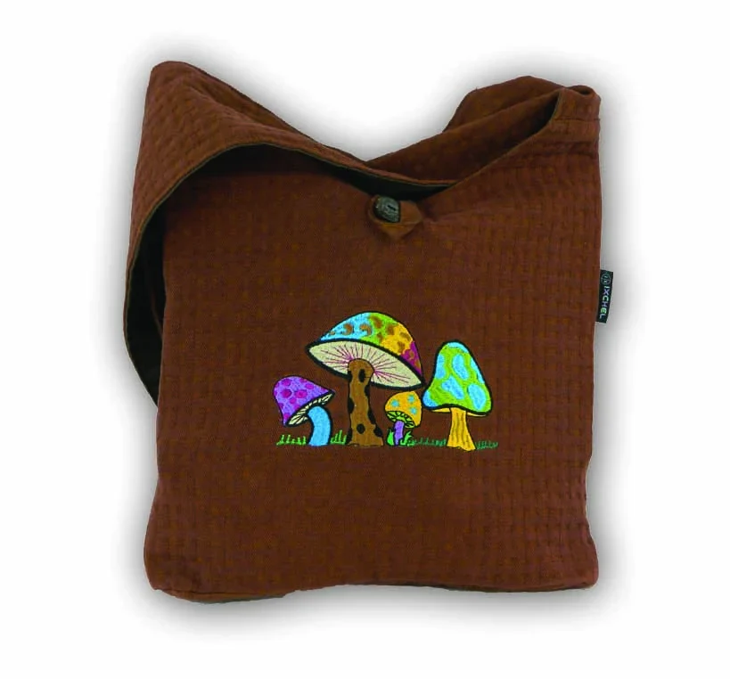 Ixchel Erika Bag in Corduroy with Mushroom Embroidery SALE - Image 2
