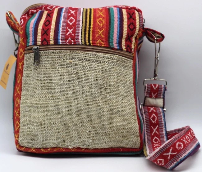 Gheri Hemp 5 Pocket Ipad Passport Bag - Image 2