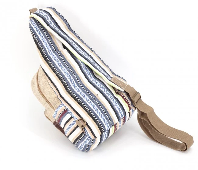 Gheri & Natural Hemp Embroidered Mushroom Sling Bag - Image 3