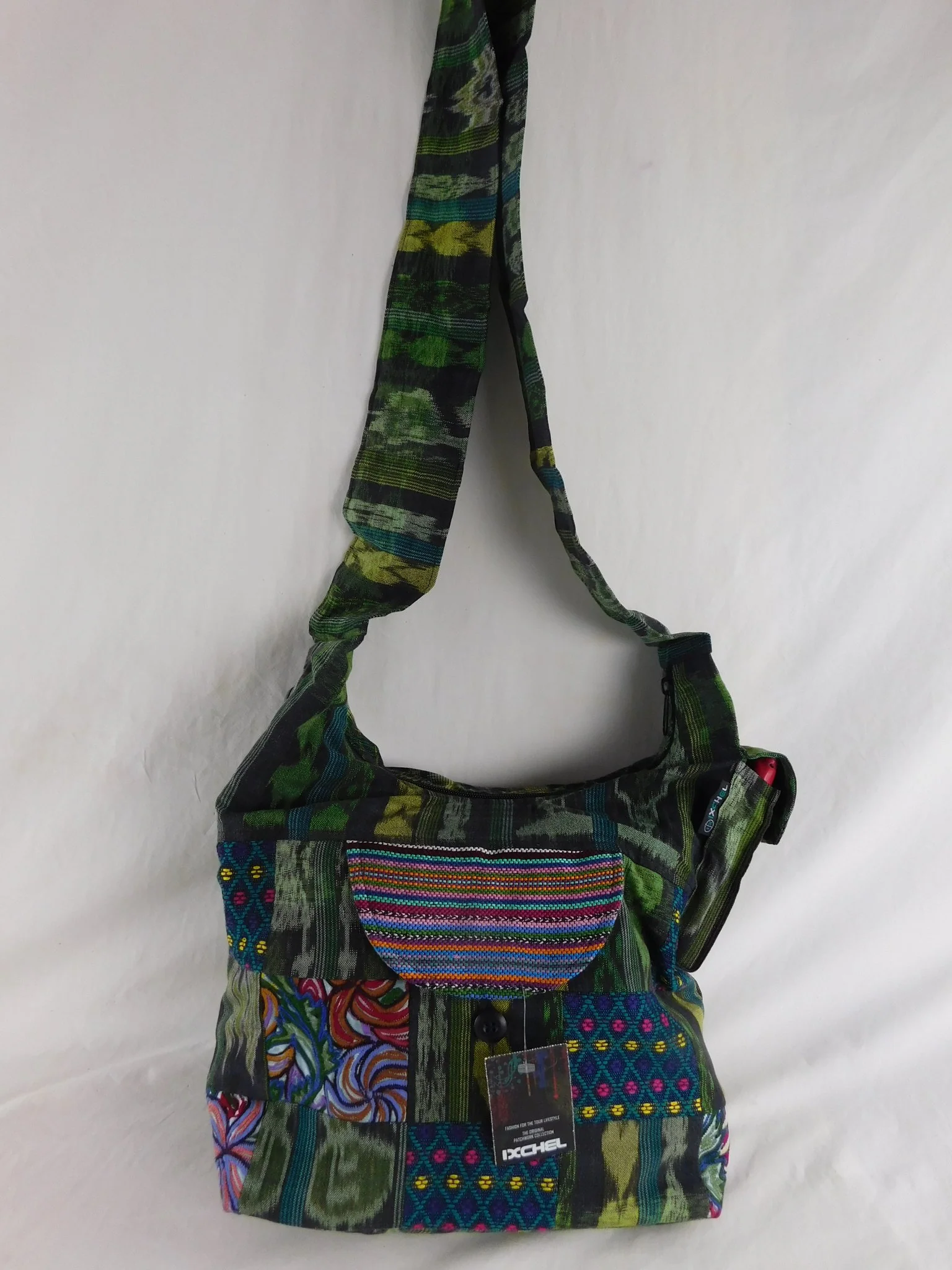 Ixchel Saddle Bag in Hand Woven & Brocaded Native Cotton - Image 2