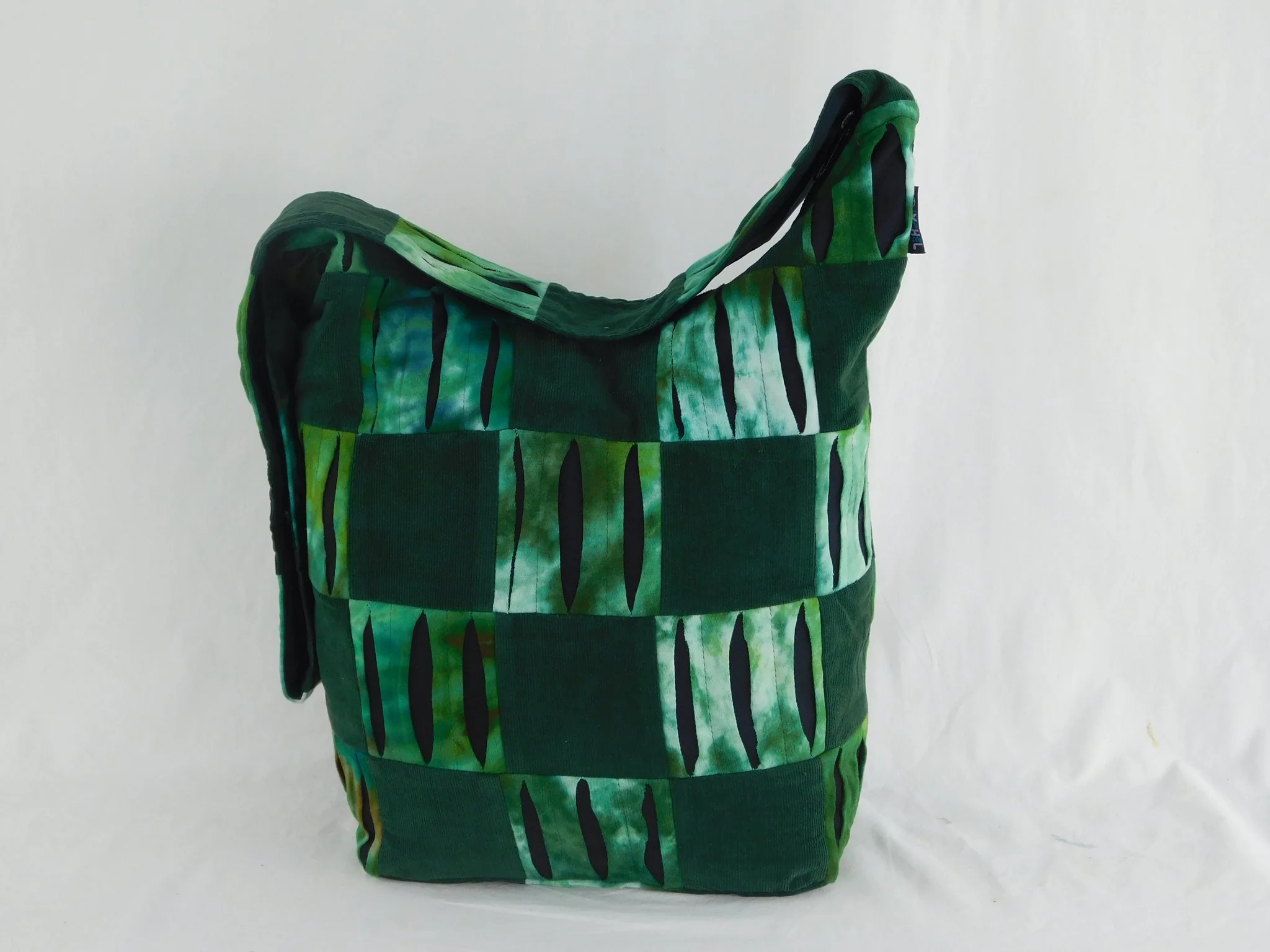 Ixchel Patchwork Corduroy & Razor Cut Tie Dye Bag