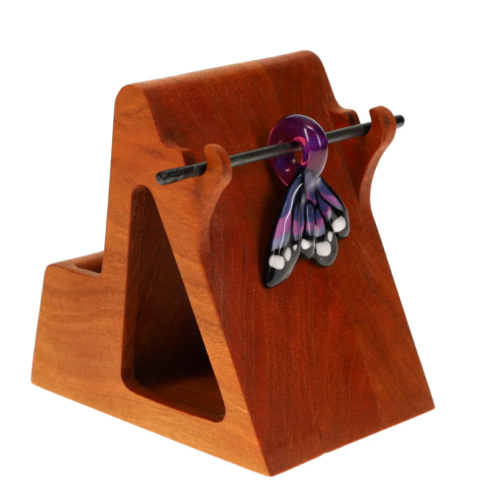 Windstar Glass Purple Butterfly Wing Pendant - Image 3
