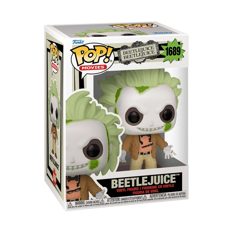 Beetlejuice 2 Beetlejuice in Cardigan Funko Pop! Vinyl Figure #1689 - Image 2