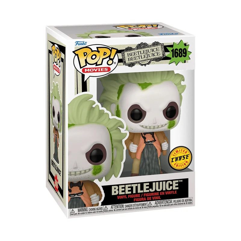Beetlejuice 2 Beetlejuice in Cardigan Funko Pop! Vinyl Figure #1689 - Image 4