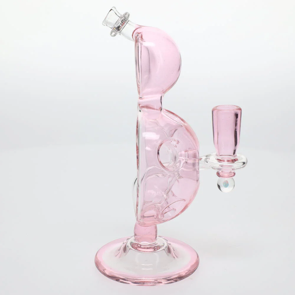 BK Glass Bros Pink Dome Hole Bubbler - Image 2