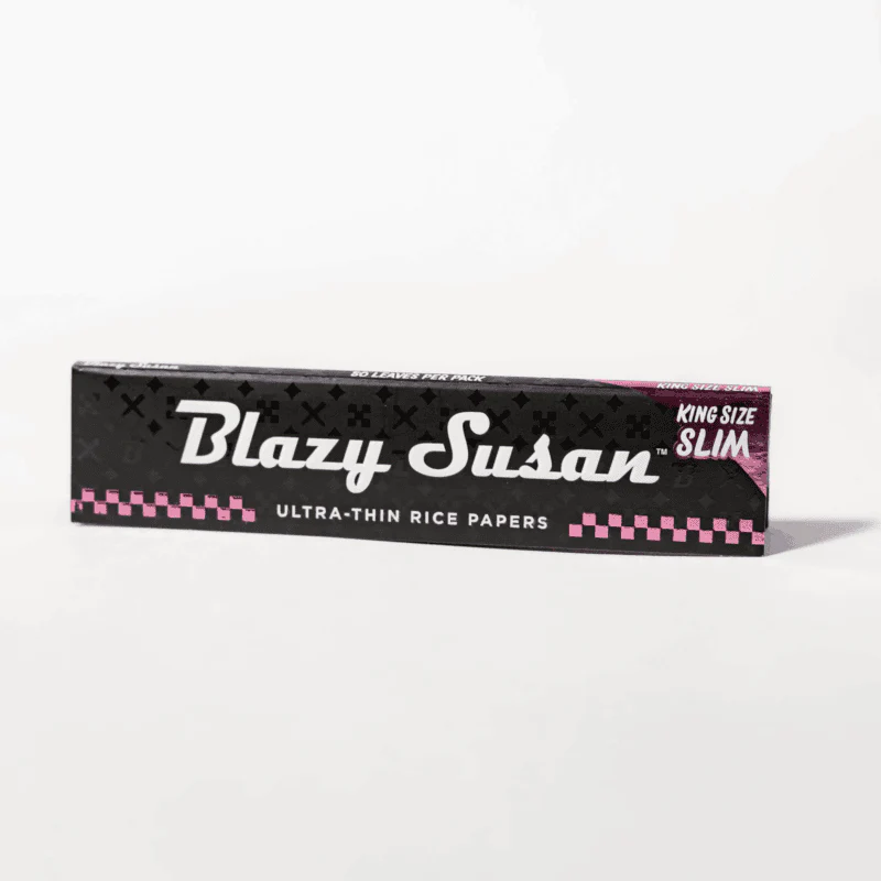 Blazy Susan King Size Slim Rolling Papers - Ultra Thin Rice