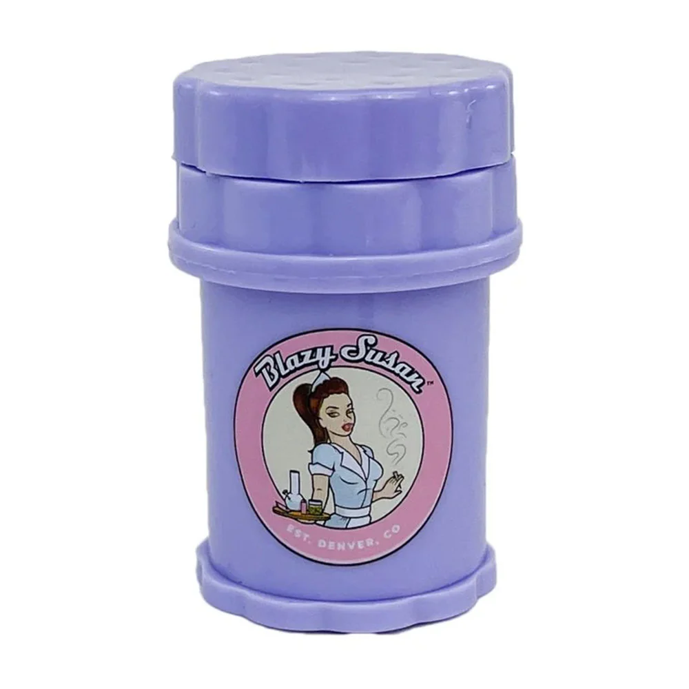 Blazy Susan 4-Piece Purple Herb Saver Grinder - Large - Image 2