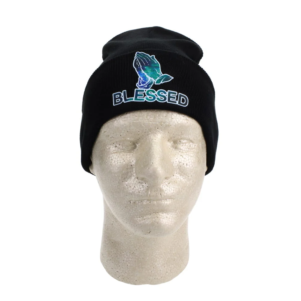 Blessed Black Beanie - Image 2