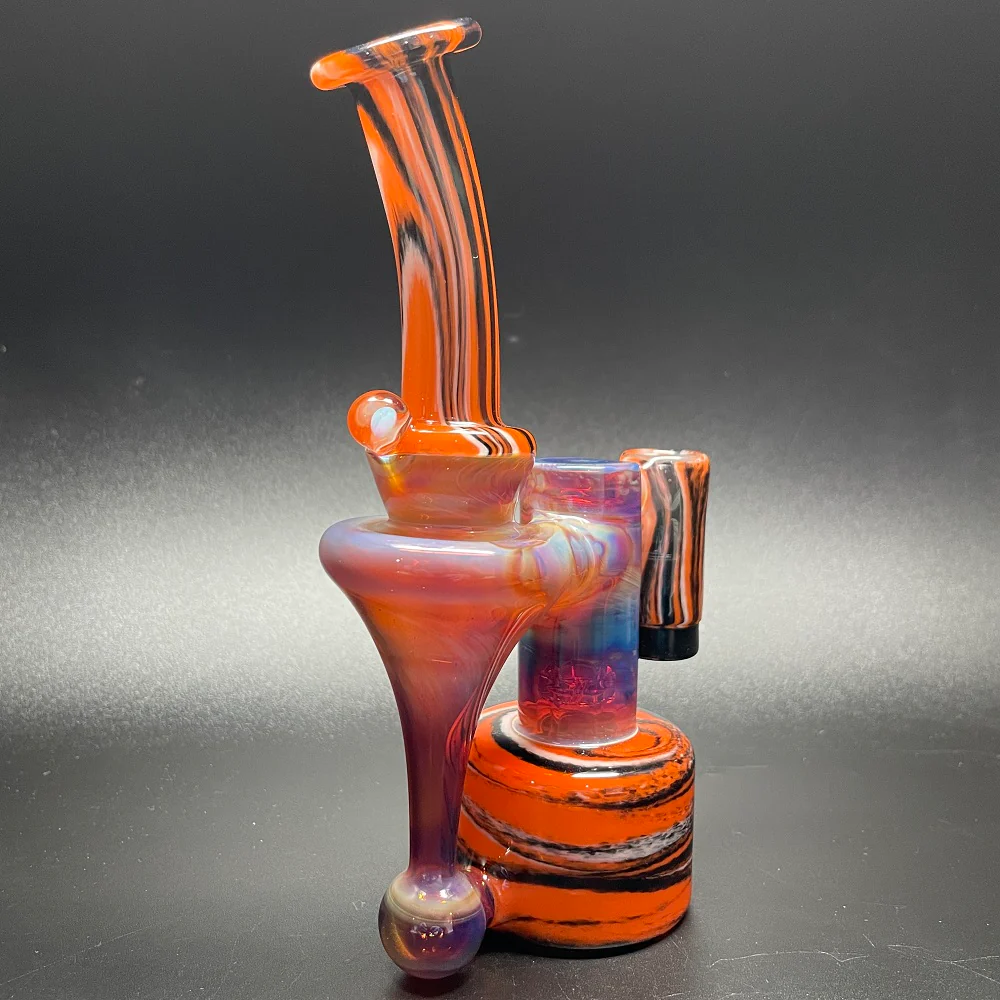 Jeff Glass Art Purple & Amber Fumed R³ - Image 2
