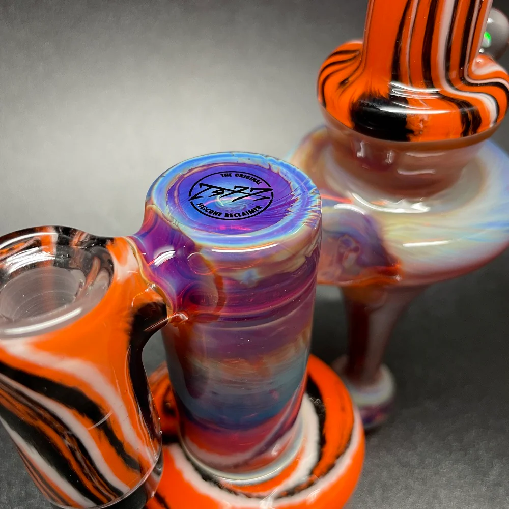 Jeff Glass Art Purple & Amber Fumed R³ - Image 3