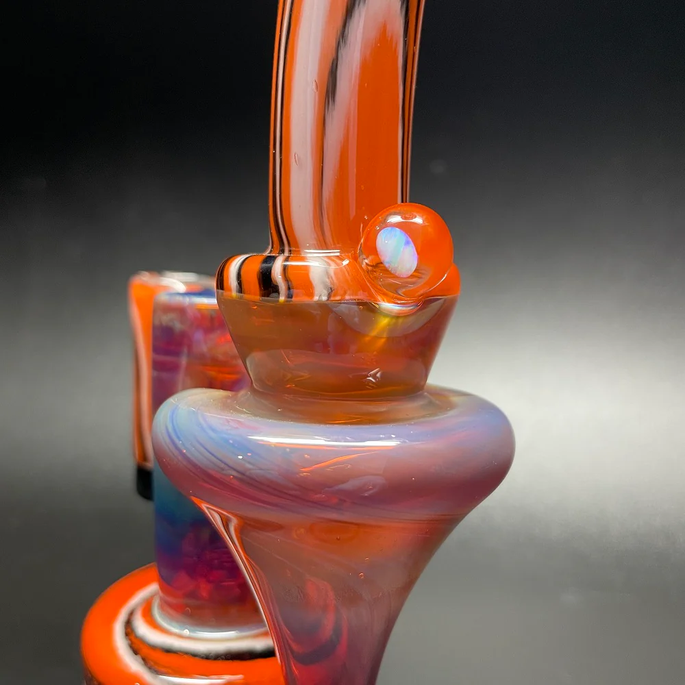 Jeff Glass Art Purple & Amber Fumed R³ - Image 4
