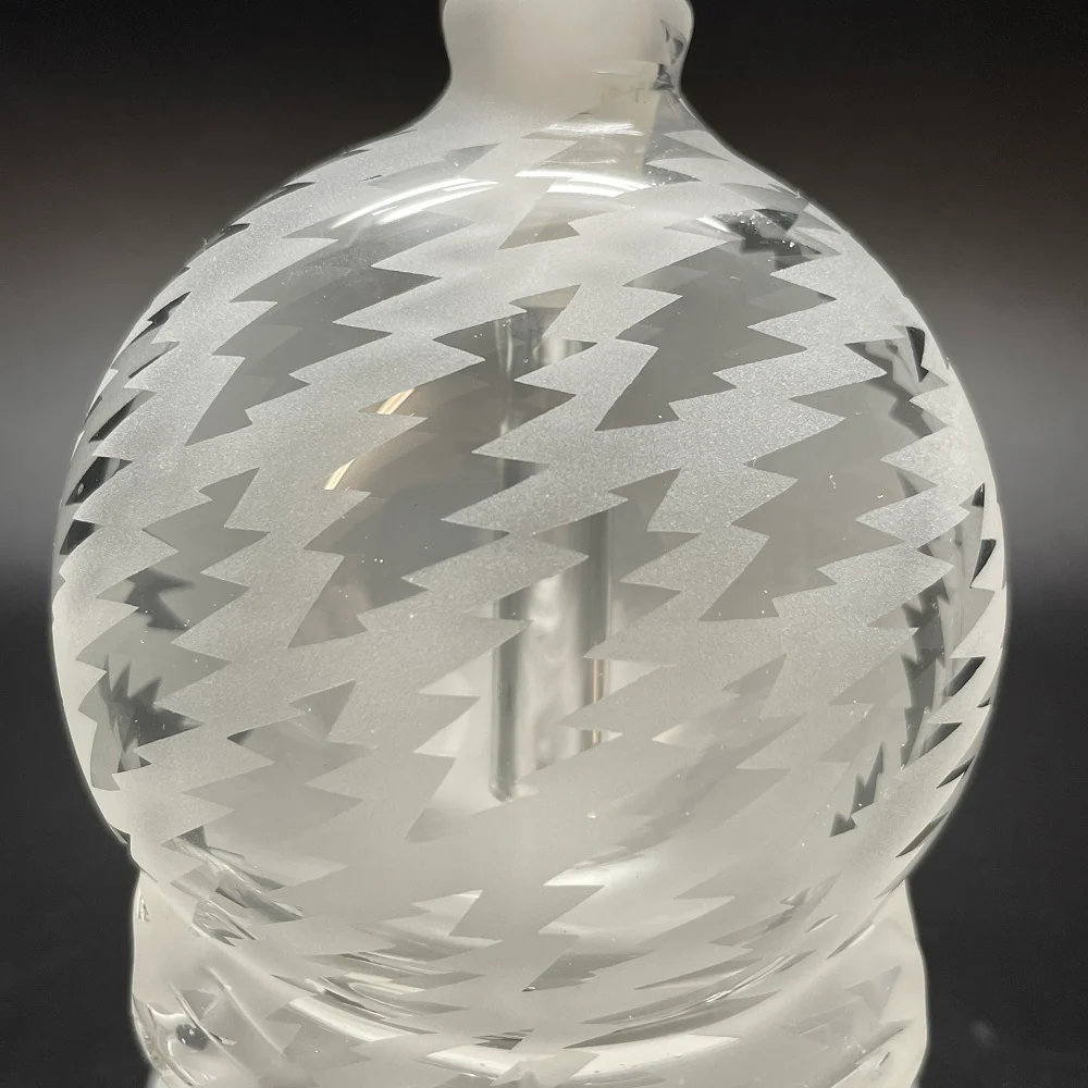 Paulie 2 Fingers Sandblasted Bolt All Over Print with Bumpy Neck Skull Bubbler #2