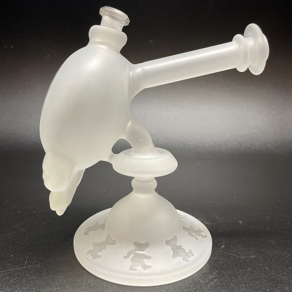 Paulie 2 Fingers Sandblasted Jerry Garcia Skull Bubbler - Image 3