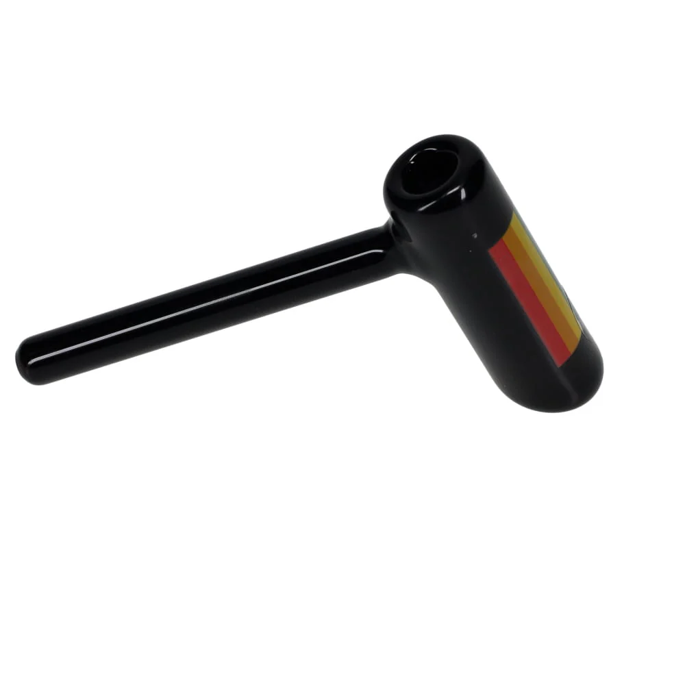 Jellyfish Glass Small Pride Bubbler - Black SALE - Image 2