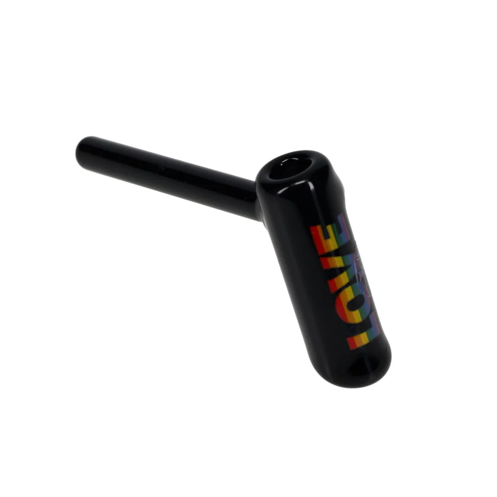 Jellyfish Glass Small Pride Bubbler - Black SALE - Image 6