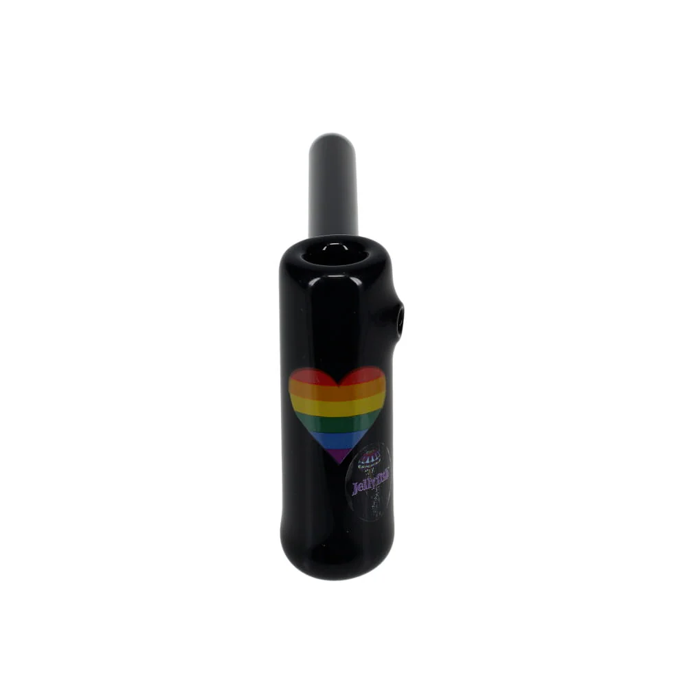 Jellyfish Glass Small Pride Bubbler - Black SALE - Image 7