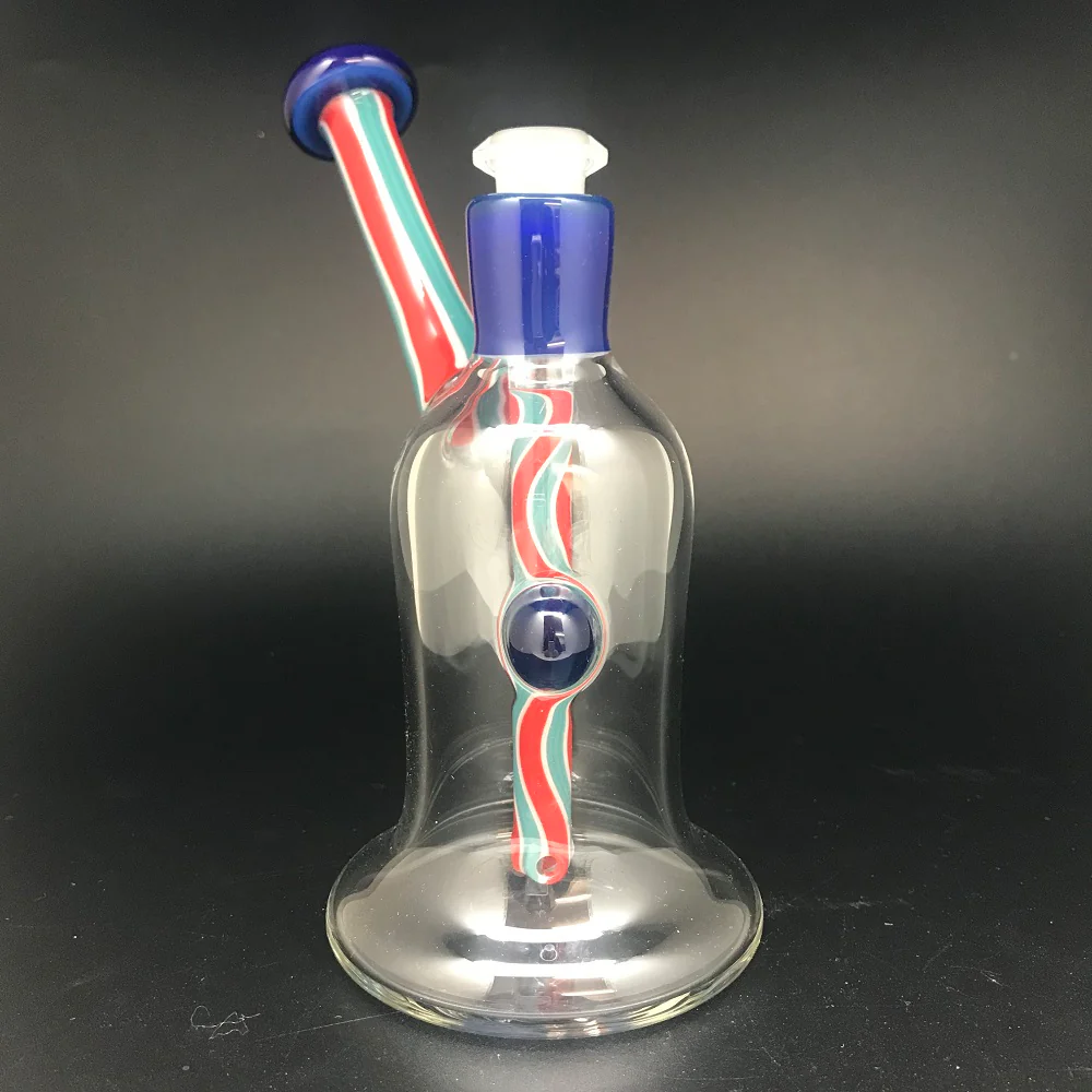 Julian J Glass Worked Stem Bell Bubbler SALE