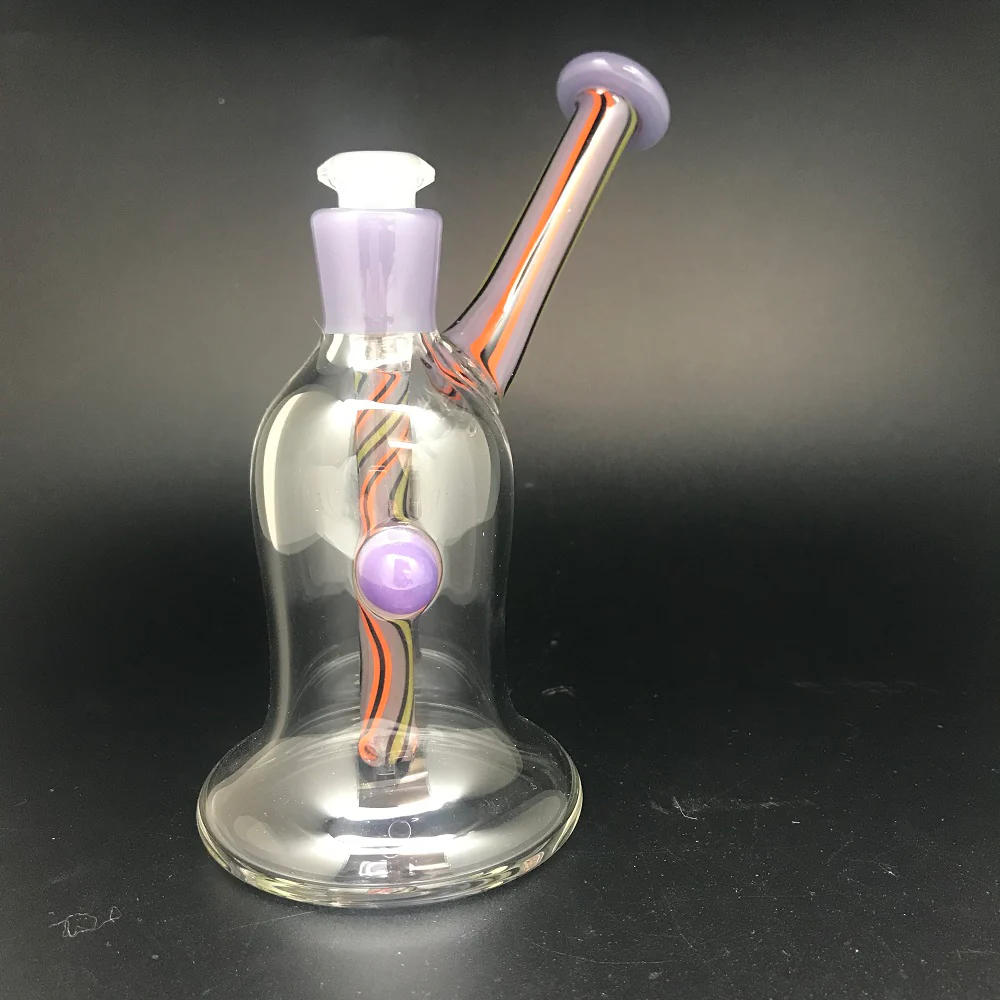 Julian J Glass Worked Stem Bell Bubbler SALE - Image 3