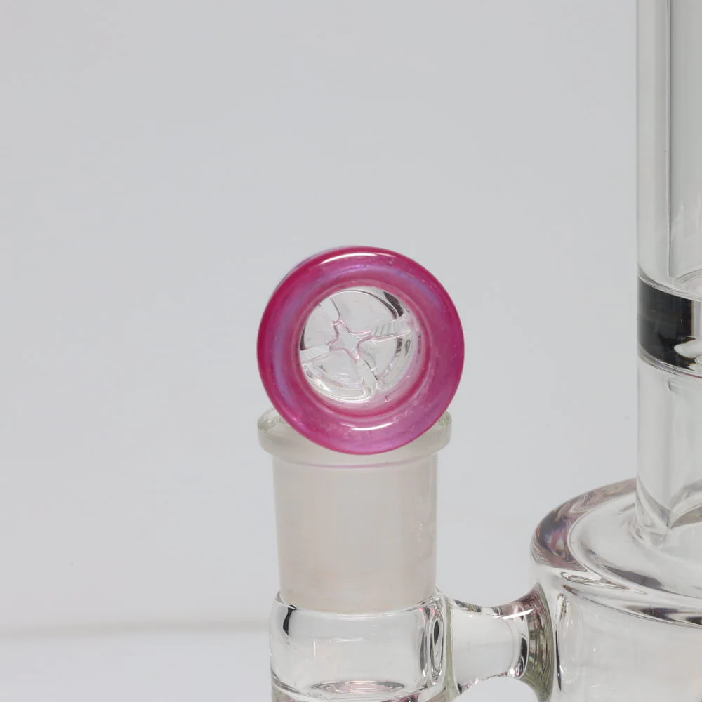 C2 Pink/Black Angry Face 16” Water Pipe SALE - Image 4