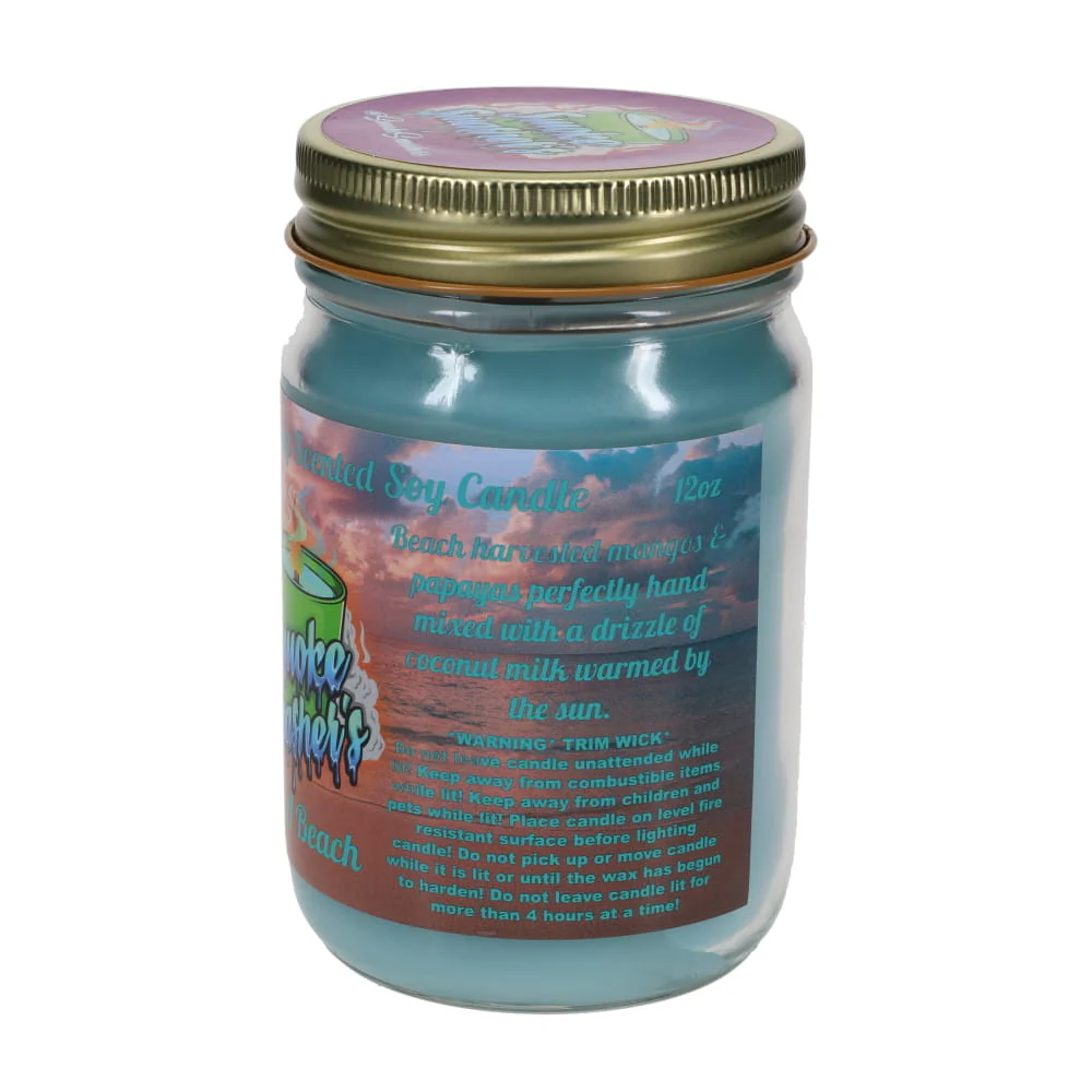Smoke Smashers Odor Smashing Scented Soy Candle - Life's a Beach - Image 3