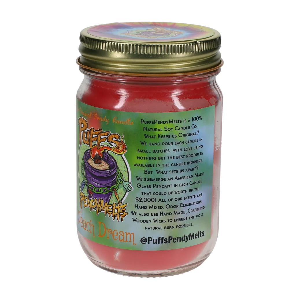 The ORIGINAL Puffs Pendy Melts Candle - Peach Dream SALE - Image 3