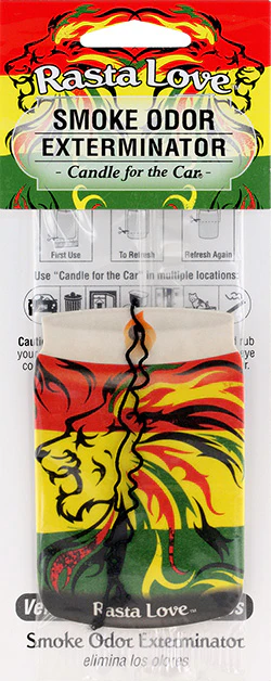 Rasta Love Smoke Odor Car Hanger