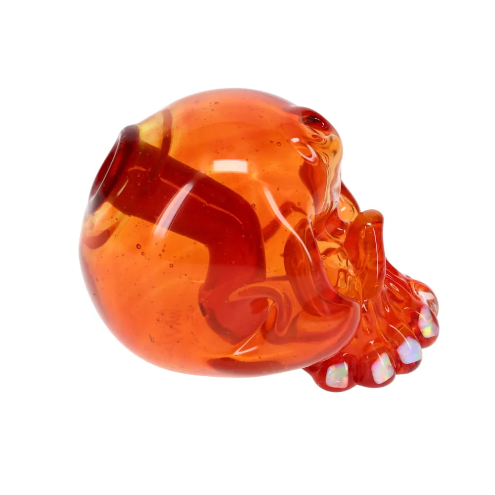 Carsten Carlile Glass Orange Skull Rig - Image 7