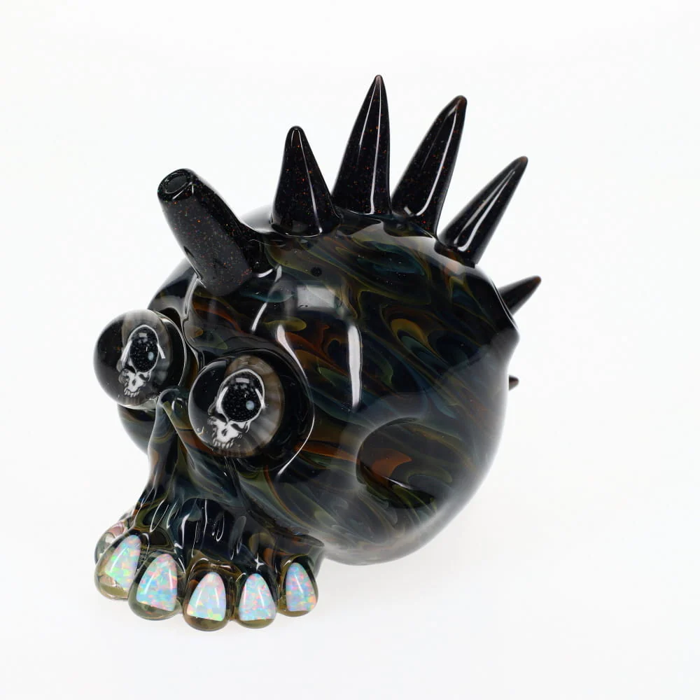 Carsten Carlile Glass X Jakers Glass Fumed Skull - Image 3