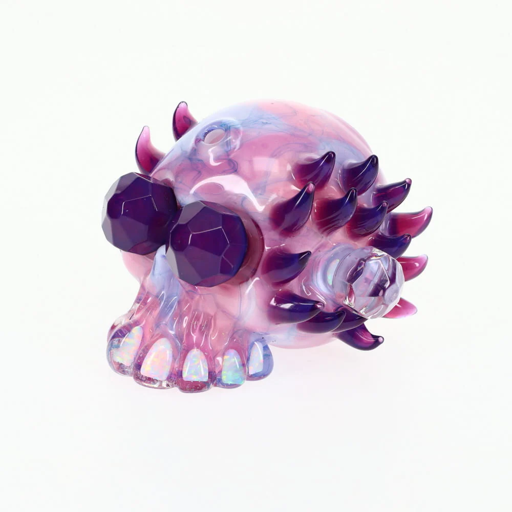 Carsten Carlile Glass X Scomomoanet Glass Pink Skull - Image 3