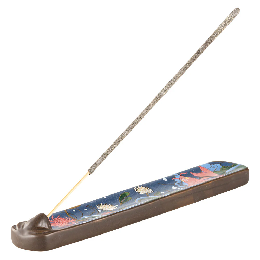 Ceramic Incense Burner - Koi 9" - Image 2
