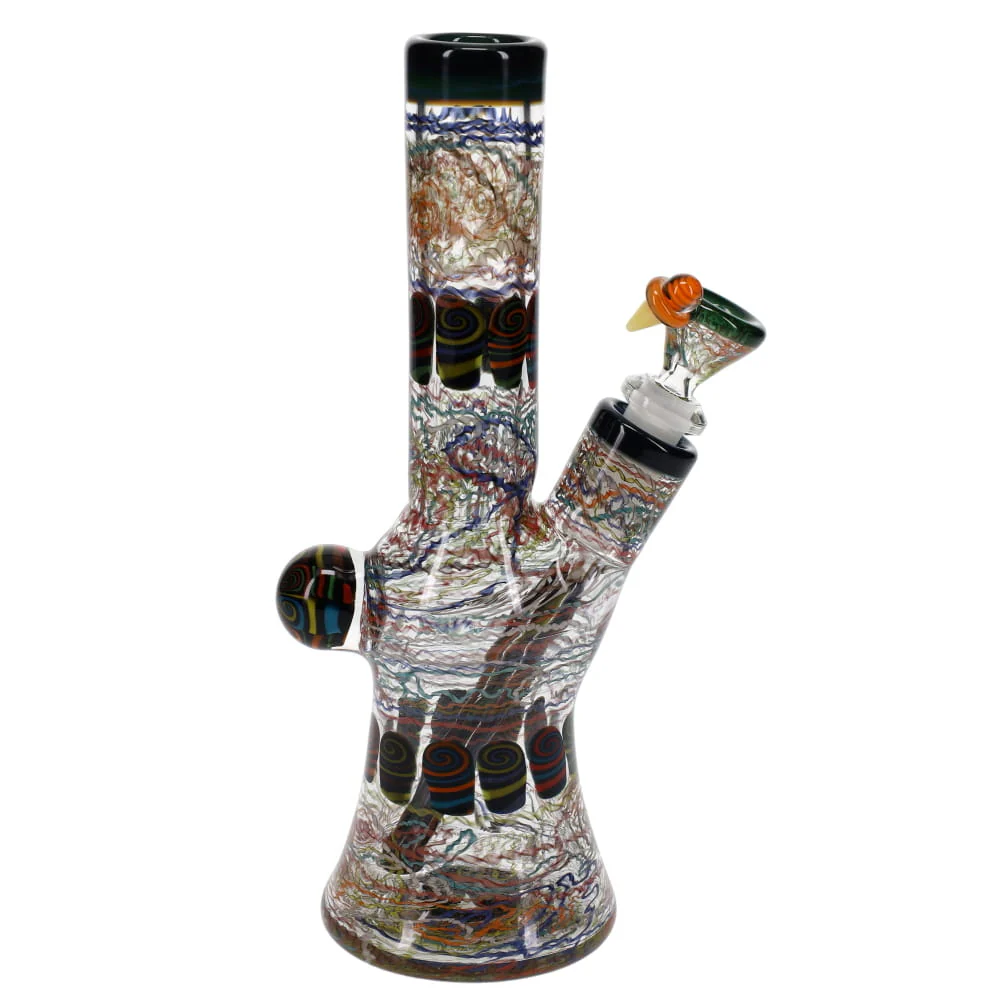 Chunk Glass Blue & Green Spring Theory Tube - Image 3