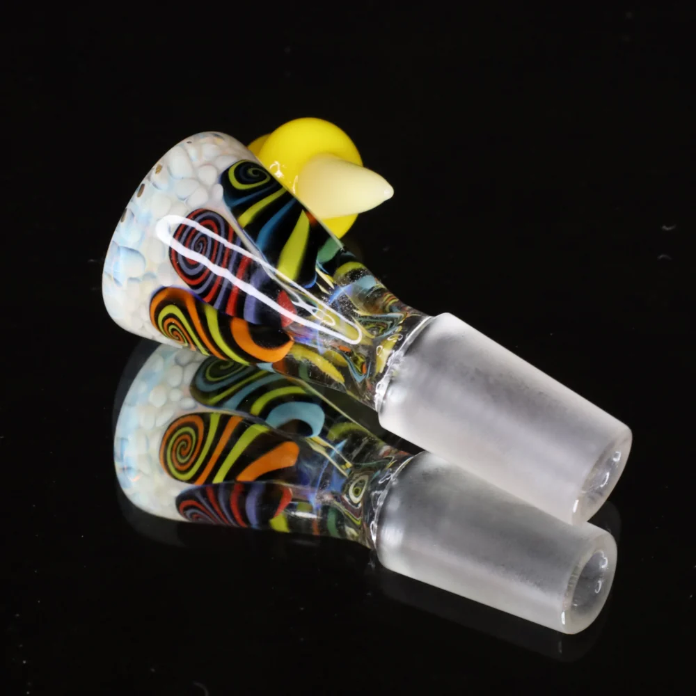 Chunk Glass Thumbprint 14mm Slide - Image 4