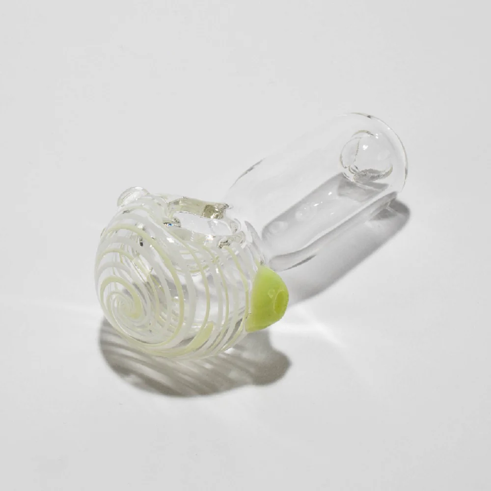 Clear UV Spiral w/ Built In Ash Catcher Spoon - Image 2