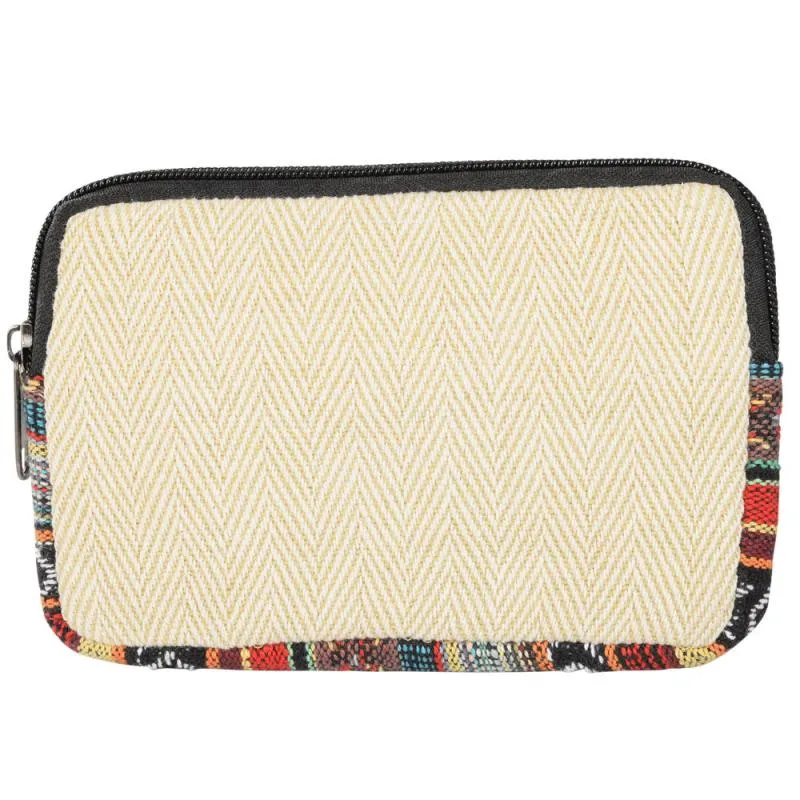 Zipper Hemp 6x5 Coin Purse - Image 2
