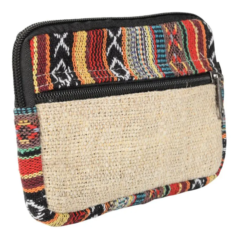 Zipper Hemp 6x5 Coin Purse - Image 3